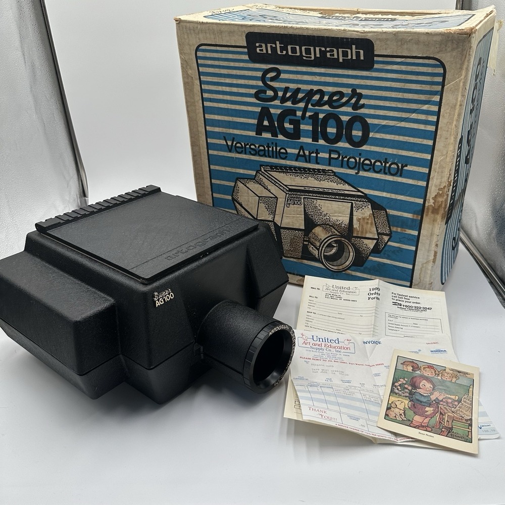 Artograph SUPER AG100 ART PROJECTOR Super Lens 200-378 Original Box READ